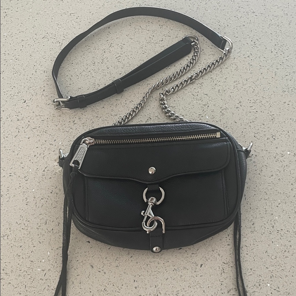 Rebecca Minkoff Black Leather Crossbody Bag